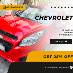 Bán Chevrolet Spark 2016 giá rẻ - chiếc xe nhỏ gọn, tiện dụng cho mọi gia đình